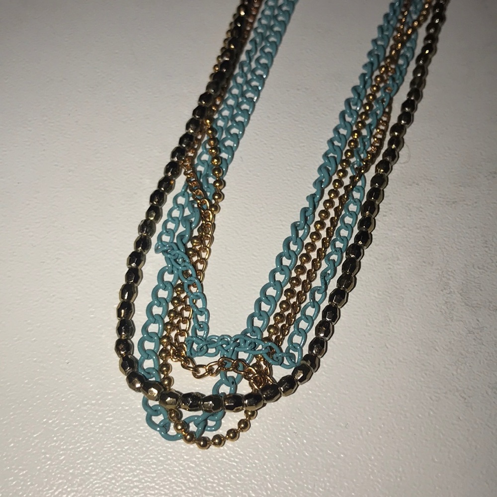 Long layered necklace